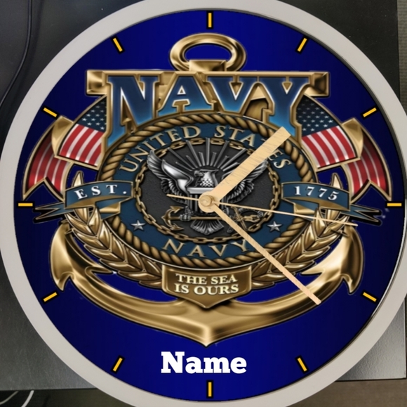 U.S. Navy led lights clock - Picture 5 of 8
